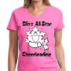 Cheerleading Pink Tee with 2 color logo.